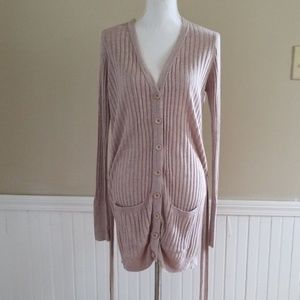 Zara Women Purple Button Down Cardigan Size L